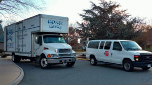 moving truck and van